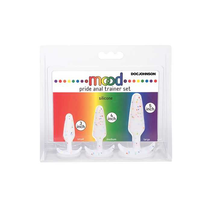 Mood Pride Anal Trainer Set - Multi Colored Set of 3 Adult Novelties Doc Johnson
