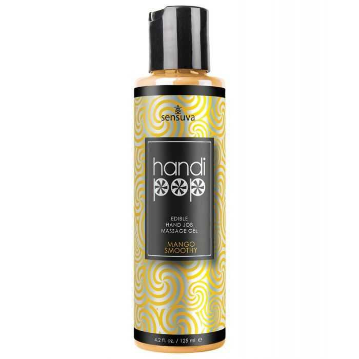 Handipop Hand Job Massage Gel - 4.2 oz Bottle Mango Smoothie Lubes & Massage Oils Sensuva