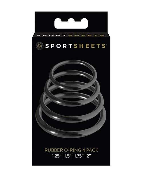 Sportsheets Rubber O Ring - 4 Pack Adult Novelties Sport Sheets