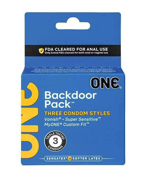 One Backdoor Pack Custom Fit Condoms - Pack of 3 Condoms One