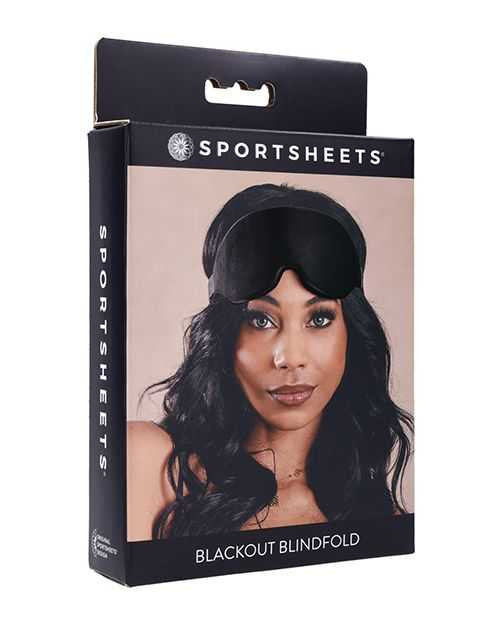 Sportsheets Blackout Memory Foam Blindfold - Black Adult Novelties Sex & Mischief