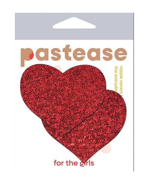 Pastease Glitter Heart - Red O/S Apparel Pastease