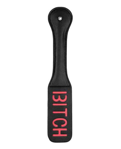 Shots Ouch Bitch Paddle - Black Adult Novelties Ouch