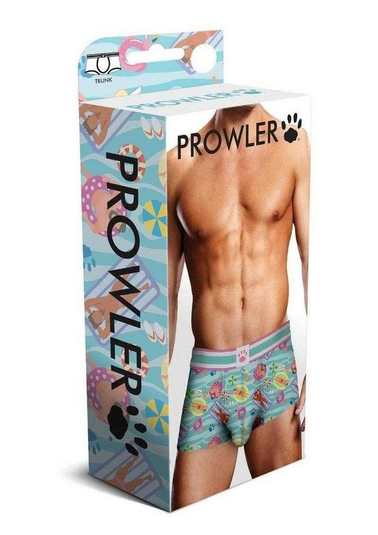 Prowler Swimming Trunk - Large - Blue/Multicolor Apparel Prowler Red