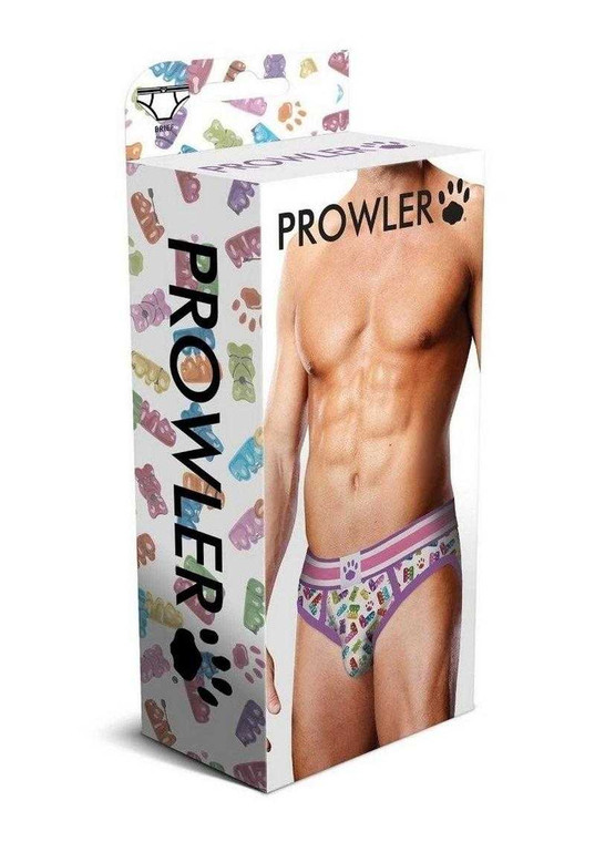 Prowler Gummy Bears Brief - XL - White/Multicolor Apparel Prowler Red