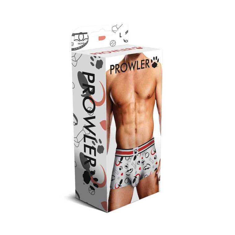 Prowler Puppy Print Trunk - L - White/Black Apparel Prowler Red