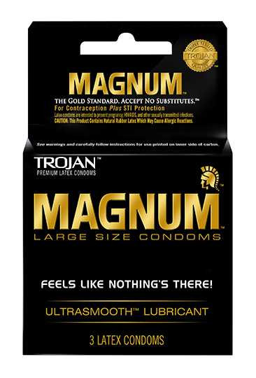 Trojan Magnum Condoms - Box of 3 Adult Novelties Magnum
