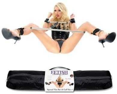 Fetish Fantasy Spread 'Em Bar and Cuffs Set Adult Novelties Fetish Fantasy