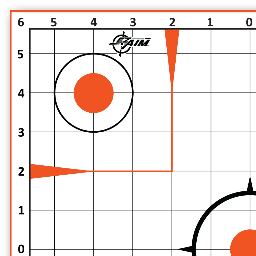 EZ Aim Paper Shooting Targets, 12