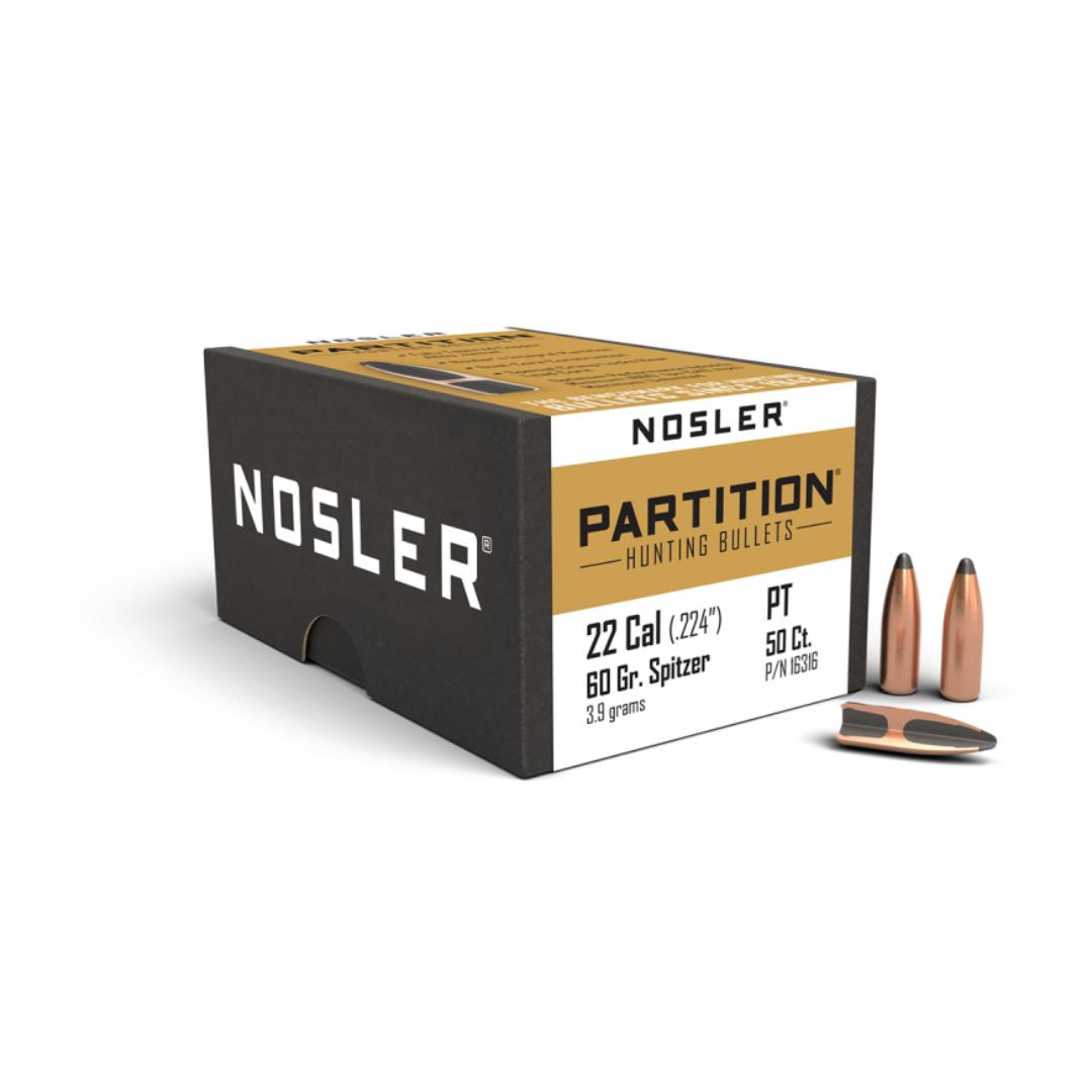 Nosler Partition .224 60gr | Nechako Outdoors Canada