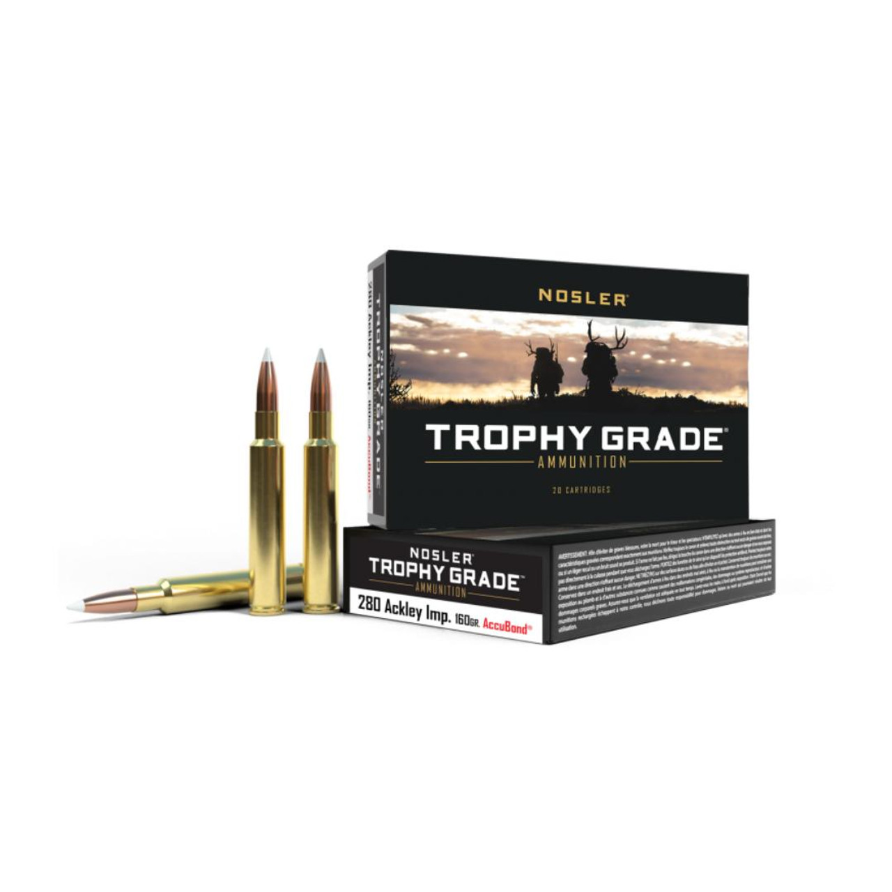 Nosler Trophy Grade 280 Ackley 160gr Accubond | Nechako Outdoors 