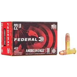 Federal American Eagle 22LR 38gr Hollow Point Federal American Eagle 22LR 38gr Hollow Point