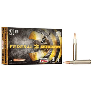 Federal Premium 270 Win, 130gr, Barnes Triple-Shock, 3060 fps