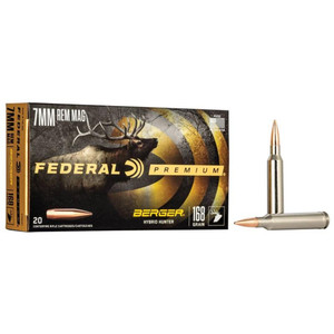 Federal Premium 7mm Rem Mag 168gr Berger Federal Premium 7mm Rem Mag 168gr Berger