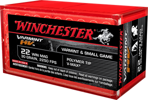 Winchester 22 WMR Varmint HV 30gr V-Max Winchester 22 WMR Varmint HV 30gr V-Max