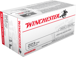 Winchester 223 Rem 45gr JHP 40 Pack Winchester 223 Rem 45gr JHP 40 Pack