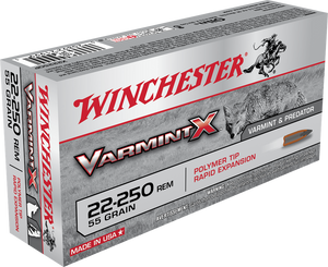 Winchester 22-250 Rem Varmint X 55gr Winchester 22-250 Rem Varmint X 55gr
