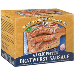 Hi Mountain Garlic Pepper Bratwurst Sausage Kit