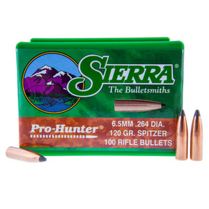 Sierra Pro-Hunter .264 / 6.5mm 120gr Spitzer Sierra Pro-Hunter .264 / 6.5mm 120gr Spitzer