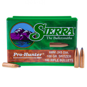 Sierra Pro-Hunter .243 / 6mm 100gr Spitzer Sierra Pro-Hunter .243 / 6mm 100gr Spitzer