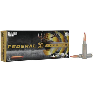 Federal Premium 7MM PRC, 175gr, ELD-X, 3000 fps