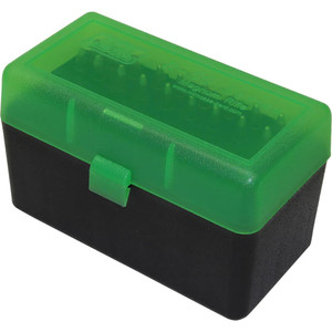 MTM RLLD-50 - Ammo Box 50 Round Flip-Top 375 Rem UM 375 Wby Mag