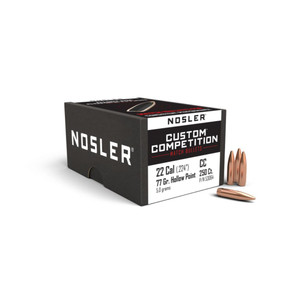 Nosler Custom Competition 22Cal 77gr HPBT .224 (250CT) Nosler Custom Competition 22Cal 77gr HPBT .224 (250CT)