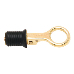 Shoreline Marine Drain Plug 1" Snap Brass