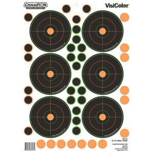 Champion Adhesive 25 Yd Small Bore Target 5/Pk w/90 pasters