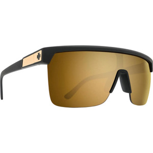 Spy Flynn 5050 25 Anniv Matte Black Gold- Happy Bronze Gold Mirror Spy Flynn 5050 25 Anniv Matte Black Gold- Happy Bronze Gold Mirror