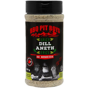 BBQ Pit Boys Rubs - Spicy Dill & Garlic, 250 grams BBQ Pit Boys Rubs - Spicy Dill & Garlic, 250 grams