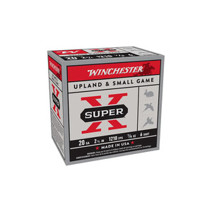 Winchester Super-X Upland 20ga 2-3/4" #6 7/8oz Winchester Super-X Upland 20ga 2-3/4" #6 7/8oz