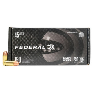 Federal Black Pack, 9mm Luger, 115 Gr, FMJ, 250 rounds