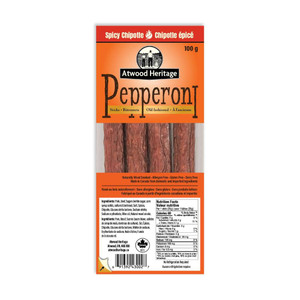 Atwood Heritage Pepperoni Snack Sticks – Spicy Chipotle – 4 Pack