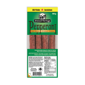 Atwood Heritage Pepperoni Snack Sticks – Dill Pickle – 4 Pack