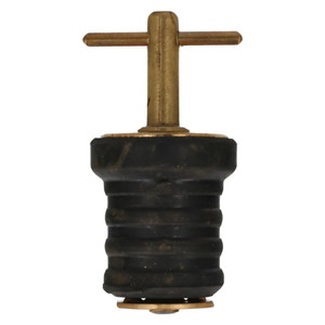 Eagle Claw Boat Drain Plug, T-Handle, Brass