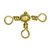 Eagle Claw Crossline Swivel ~ Brass