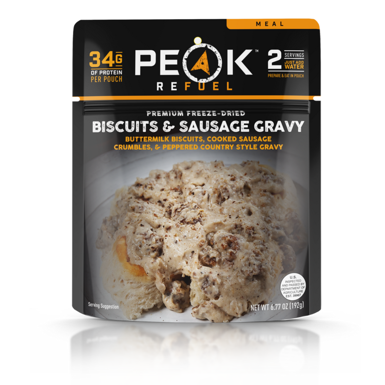 Peak Refuel Biscuits & Sausage Gravy