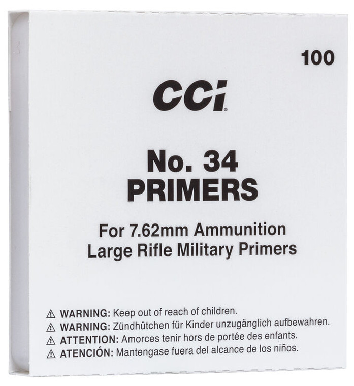 CCI 34 7.62 Large Rifle Primer