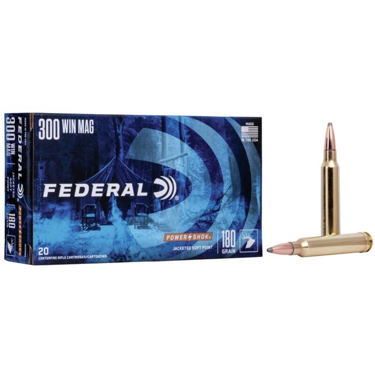 Federal Power Shok 300 Win Mag 180gr Soft Point