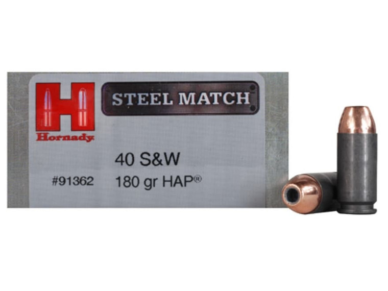Hornady Steel 40 S&W 180GR HAP