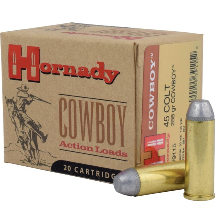 Hornady Cowboy 45 Colt 255gr Lead Round Nose