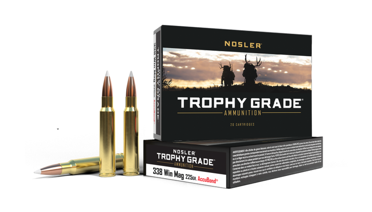 Nosler Trophy Grade 338 Win Mag 225gr Accubond