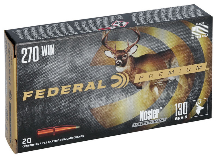 Federal Premium 270 Win 130gr Partition