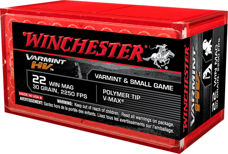 Winchester 22 WMR Varmint HV 30gr V-Max