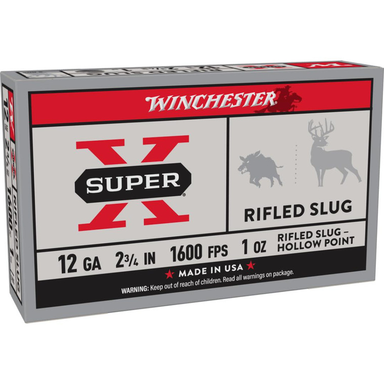 Winchester Super X 12ga Slug 2.75" 1oz 1600fps