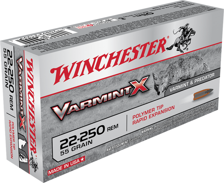 Winchester 22-250 Rem Varmint X 55gr