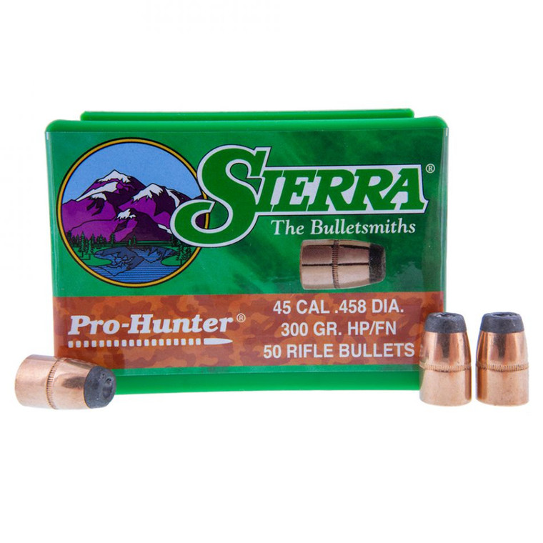 Sierra Pro-Hunter .458 300gr Hollow Point Flat Nose