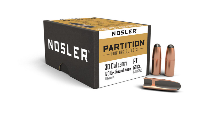 Nosler Partition .308 170gr Round Nose (30-30)