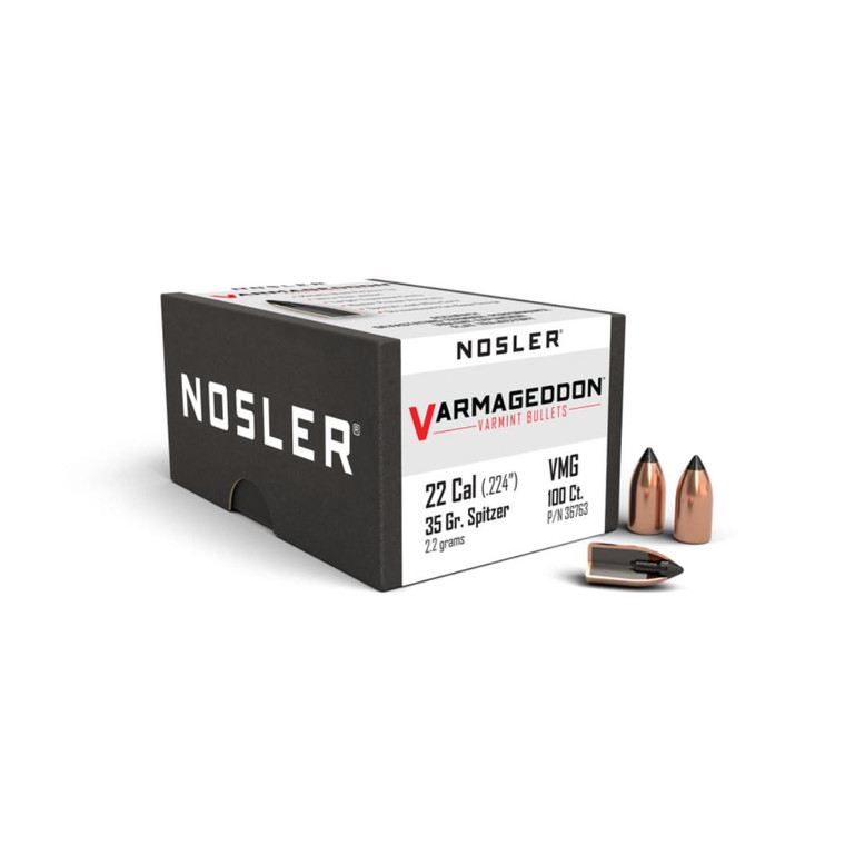 Nosler Varmageddon Tipped .224 35gr (22 Hornet)